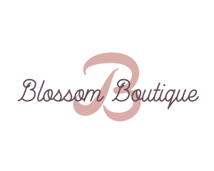 Feminine Script Brand logo design