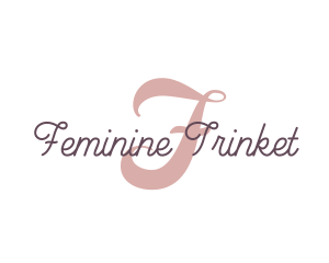 Feminine Script Brand logo design