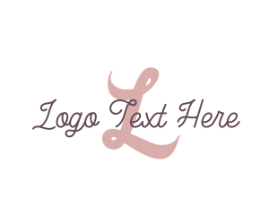 Brand - Feminine Script Brand logo design