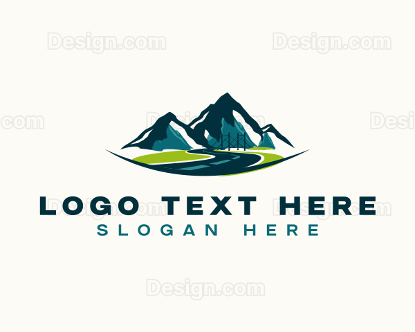 Mountain Roadway Travel Logo