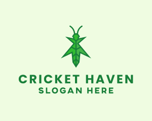 Nature Leaf Grasshopper  logo
