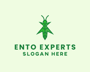 Nature Leaf Grasshopper  logo