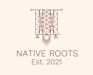 Ethnic Tapestry Curtain logo design