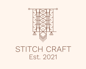 Ethnic Tapestry Curtain logo design