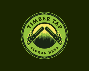 Forest Woodwork Chainsaw logo design