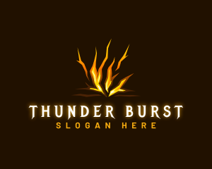 Thunder Lightning Bolt logo design