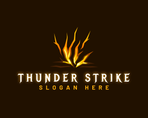 Thunder Lightning Bolt logo design