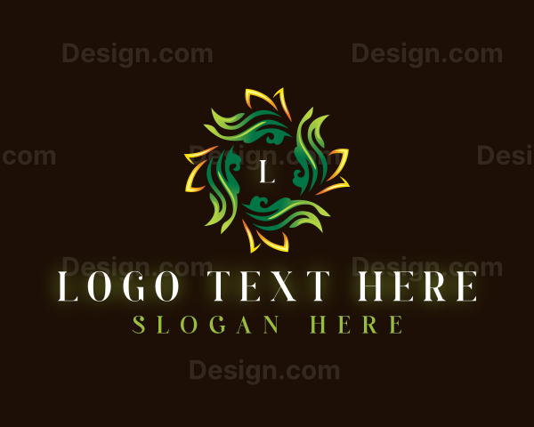 Leaf Sun Gardening Logo