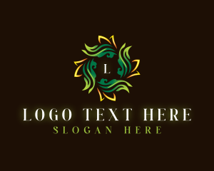 Leaf Sun Gardening Logo