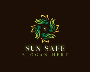 Leaf Sun Gardening logo design