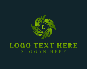 Eco Garden Leaves logo