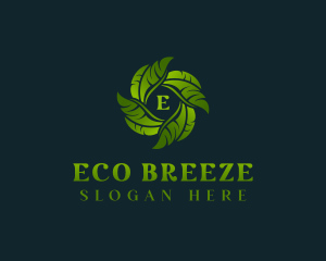 Eco Garden Leaves logo design