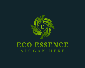 Eco Garden Leaves logo design