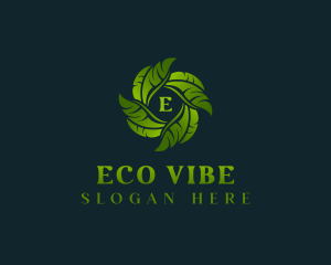 Eco Garden Leaves logo design