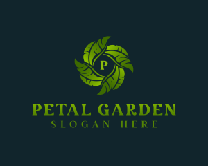 Eco Garden Leaves logo design