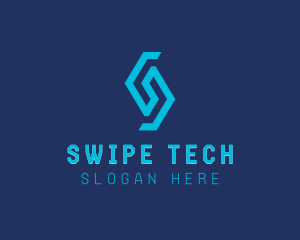 Cyber Technology Letter S logo design