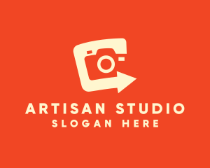 Studio Camera Arrow  logo design