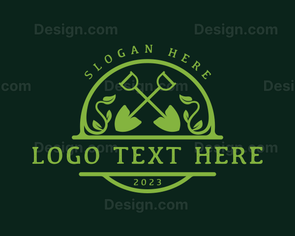 Landscaping Garden Shovel Logo