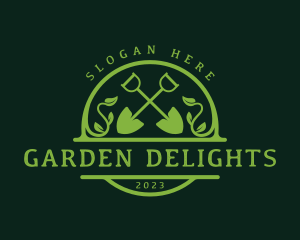  Landscaping Garden Shovel logo design