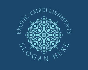 Blue Diamond Mandala logo design