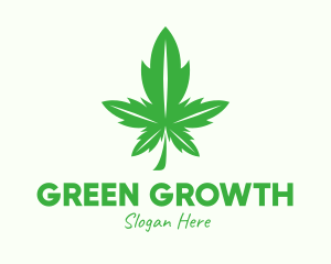 Green Leaf Cannabis logo design