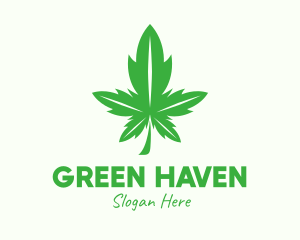 Green Leaf Cannabis logo design