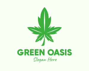 Green Leaf Cannabis logo design