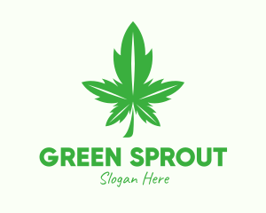 Green Leaf Cannabis logo design