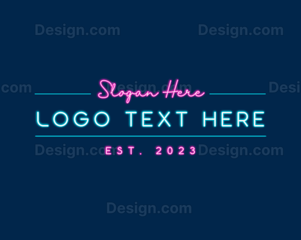 Neon Light Business Logo