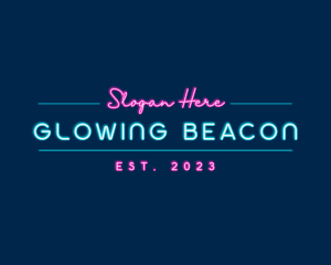 Neon Light Business logo design