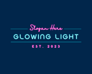 Neon Light Business logo design