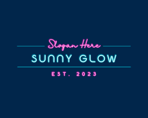 Neon Light Business logo design