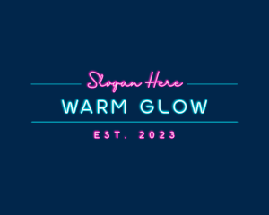 Neon Light Business logo design