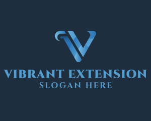 Professional Letter V Business logo design