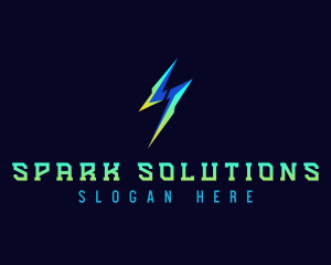 Electrical Lightning Charge logo design