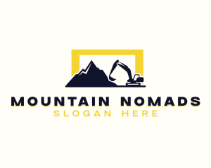 Mountain Excavation Demolition logo design