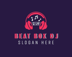 Headphones Music DJ logo design