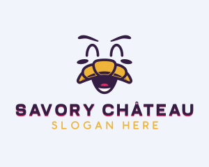 Happy Croissant Bake logo design