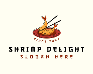 Tempura Shrimp Restaurant logo design