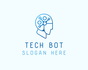 AI Tech Brain logo design