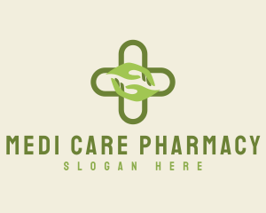 Green Chemist Pharmacy Cross logo design