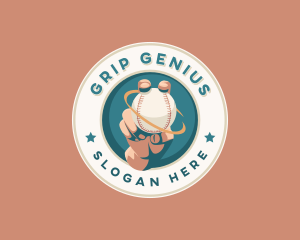 Baseball Hand Grip logo design