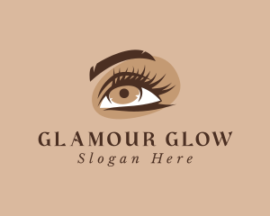 Eyelash Perm Cosmetics logo design