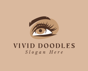 Eyelash Perm Cosmetics logo design