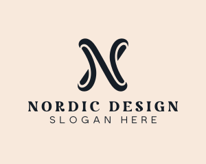 Creative Design Studio Letter N logo design