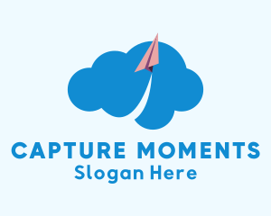 Paper Plane Cloud Logo