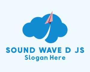 Paper Plane Cloud Logo