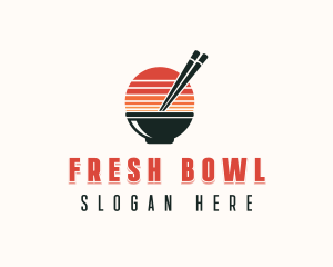 Asian Bowl Gourmet logo design