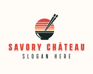 Asian Bowl Gourmet logo design