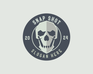 Skull Army Weapon logo design